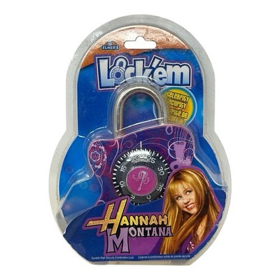 Vintage Hannah Montana Lock'em Combination Lock for School Lockers Bikes Elmers