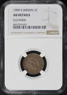 1909-S Indian Head Cent NGC AU Details Cleaned - Key Date, Looks 55/58!