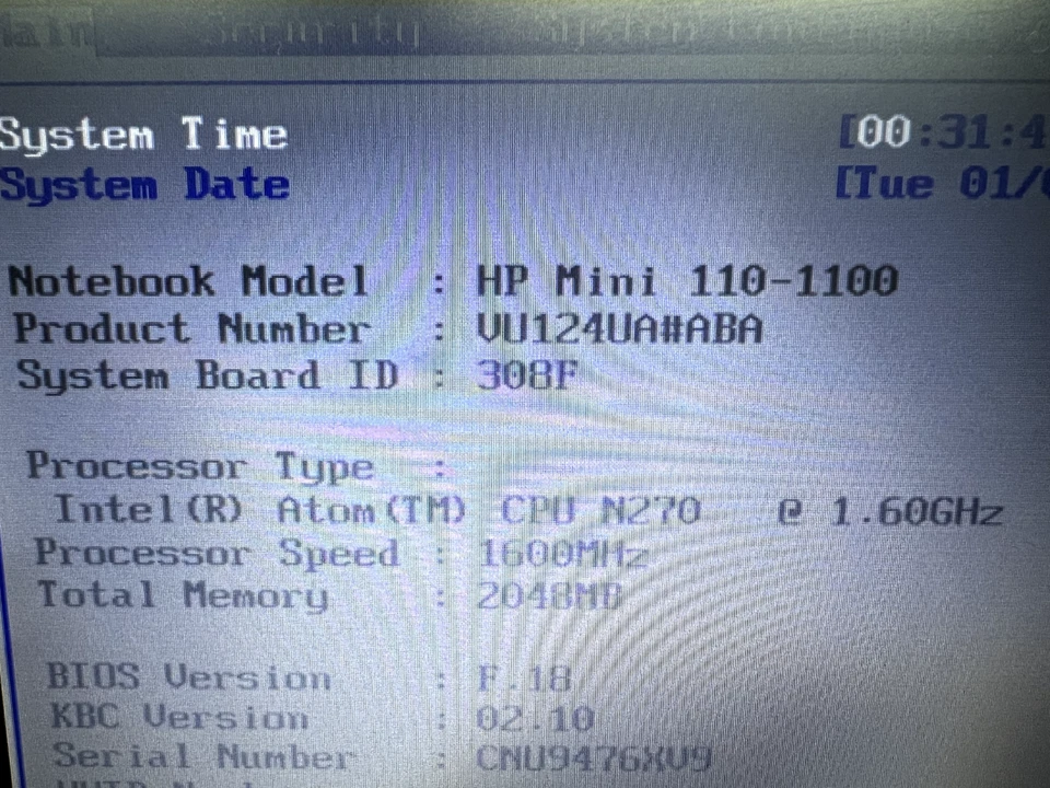 HP Mini 110-1134CL Netbook | Win 7 | Atom | 2GB DDR2 | 160GB HDD | Load issue - Image 3 of 4