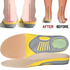 1Pair Orthopedic Insoles Orthotics Flat Foot Health Sole Pad for Shoes Insert Ar