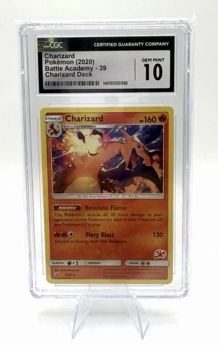 Charizard (#39 Charizard Stamped) 003/070 Battle Academy Regular CGC GEM MINT 10