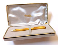 PENNA A SFERA DORATA LAVORATA CONFEZIONE LUSSO STA.DEL S.N.C. VINTAGE