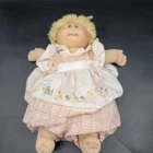 Vintage Cabbage Patch Kids Doll Blonde Yarn Hair Original Outfit