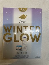 Dove WINTER GLOW Gift Set-Deep Moisture BODY WASH AND BODY SCRUB--CHRISTMAS 