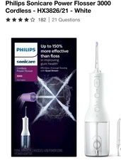 Philips Sonicare Cordless Power Flosser 3000 - Black - Brand New Sealed!