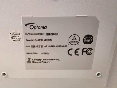 Optoma DLP Projector 3D HD27e