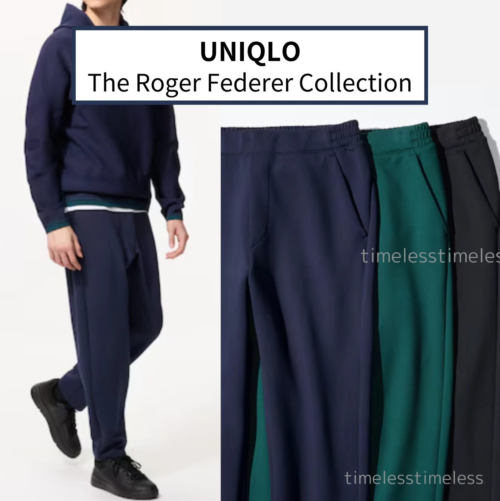 UNIQLO ROGER FEDERER DRY Stretch Sweatpants XS~XXL Men Unisex New Japan