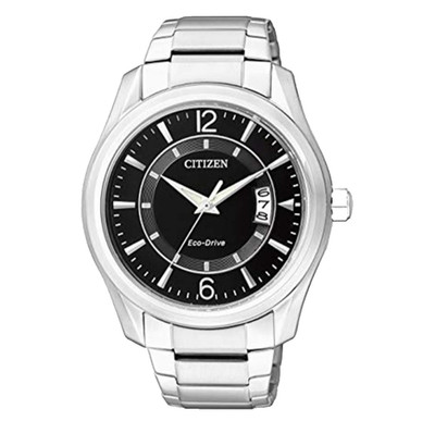 Citizen Classic Eco Drive Black Dial Stainless Steel Lady's Watch Japan
