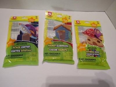 Lot Of 3 Creative Hands. Space Center, Secret Clubhouse, And Butterfly House 