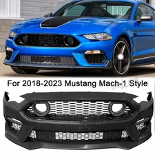 For 2018 2019-2023 Mustang Mach-1 Style Front Bumper Conversion Kit Complete