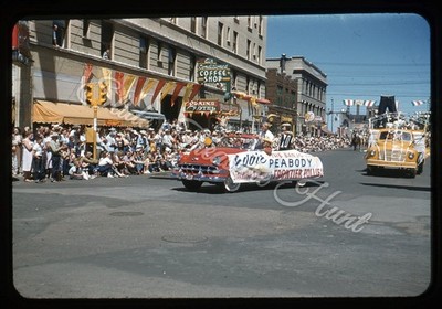 Cheyenne Frontier Days Parade 35mm Slide 1950s Red Border Kodachrome Wyoming