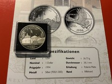 USA 1 Dollar 1994 Silber PP - Bürgerkriegs-Gefangenenmuseum (4)