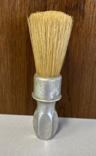 Vintage Aluminum Handle Shaving Brush Rubberset Made in USA Barber Shop