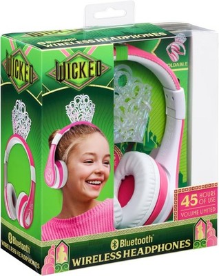 eKids Wicked Glinda Bluetooth Wireless Headphone with Crown, Microphone