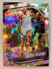 2025 Prizm WNBA Jackie Young Cracked Ice #23 Las Vegas Aces