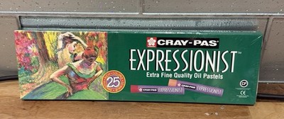 Sakura Cray-Pas Expressionist Soft Oil Pastels Set   25 Colours for Artists NEW