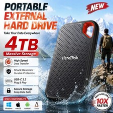 2TB 4TB 8T Portable SSD Type-C External Hard Drive High Speed USB 3.1 Laptop