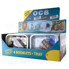 OCB Edición Limitada Metal Bandeja Enrollable y Juego de Papeles - Pantalla 12ct - Identificación Única #