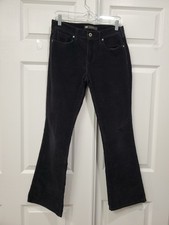 Vintage Levi's 515 Boot Cut Black Corduroy Pants Womens 6M Fits 26x30 70-80s