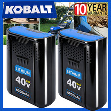 1 2PACK For Kobalt 40v MAX 8.0 Ah Extended Run Li-Ion Battery KB440-03 KB540-06