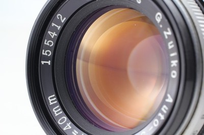 TOP MINT] Olympus G. Zuiko Auto-S 40mm f/1.4 MF Lens for Pen F FT