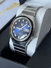 Seiko 5 7019 8090 Rare Blue Dial Day Date Automatic Watch Vintage Watch 21J 1976