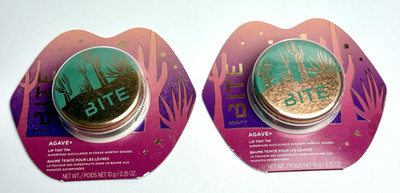 2x BITE BEAUTY Agave+ Agave Plus Lip Tint Tin Tinted Lip Balm Highball New