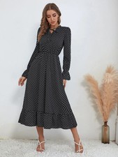 French-style Vintage Ruffle Women's Dress (Sizes : L, M, S, XL)
