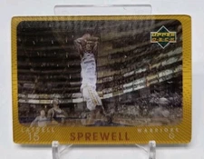 1997-98 Upper Deck Diamond Vision LATRELL SPREWELL Signatures Moves Warriors #S9
