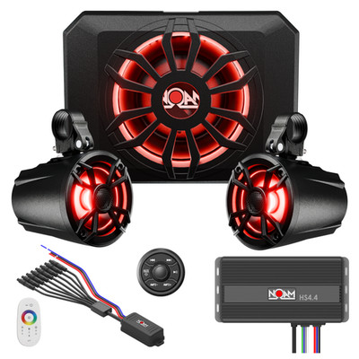NOAM NUTV5-S PRO UTV ATV Golf Cart & Boat Marine waterproof stereo system RZR
