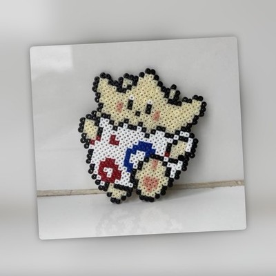 Togepi Pokemon Perle Pixel Wandbild Deko|Magnet|Kawaii Gamer Anime Geschenk