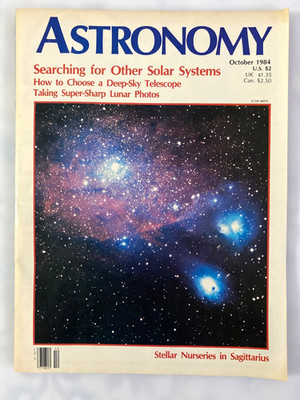 Space Ephemera Lot   1984 Astronomy Magazine Pages   Halley s Comet, Star Chart