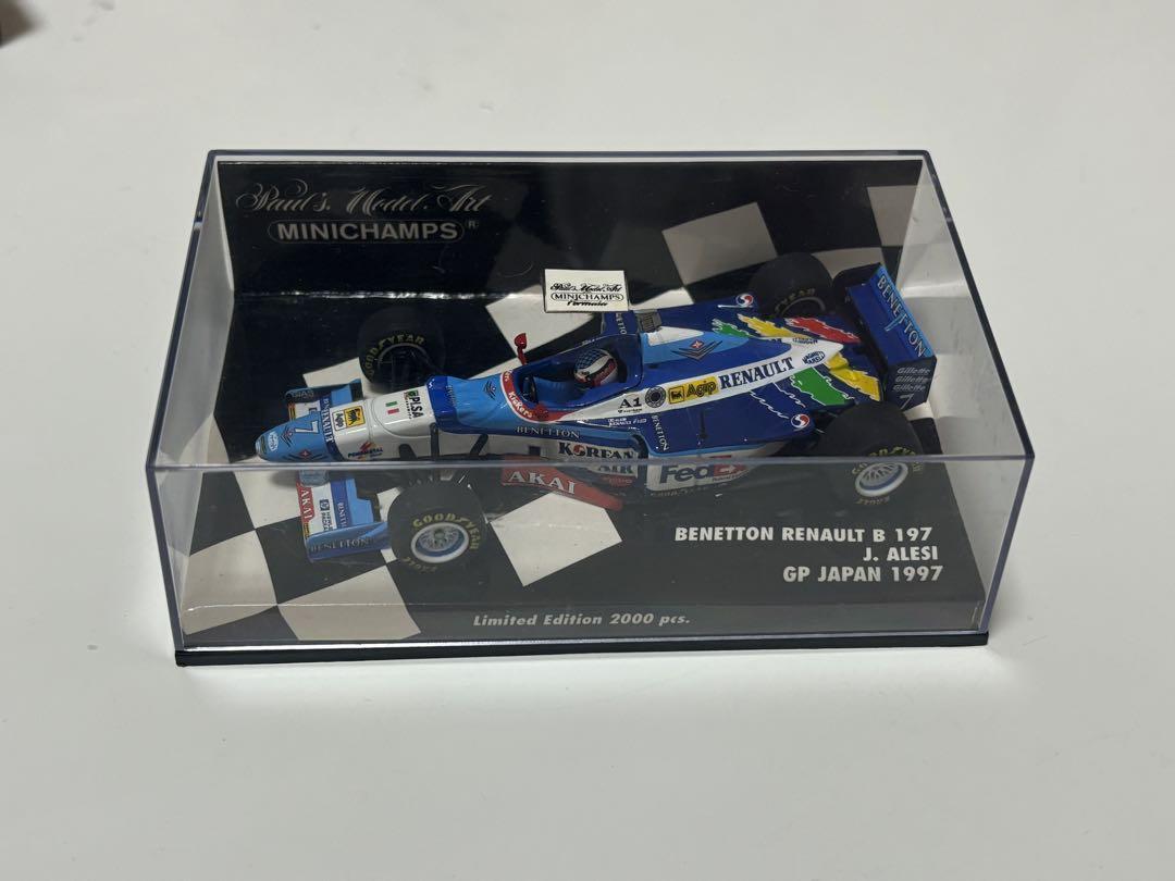 希少 PMA 1/43 BENETTON RENAULTランチバージョン アレジ MINICHAMPS 1/43 BENETTON RENAULT B197 J. Alesi GP Japan 1997