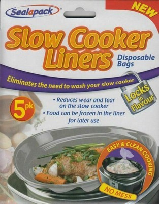 Liners For Slow Cooker Crock Pot Pack 10 Bag No Mess Seal In Flavour Cooking Ova Liners For Slow Cooker Crock Pot Pack 10 Bag No Mess Seal In Flavour Cooking Ova
