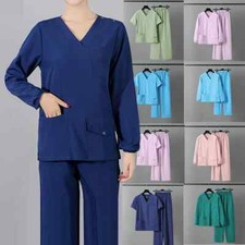 Doctors Surgical Medical Suit for Women Nurse Scrubs Sets Pet Grooming Uniform