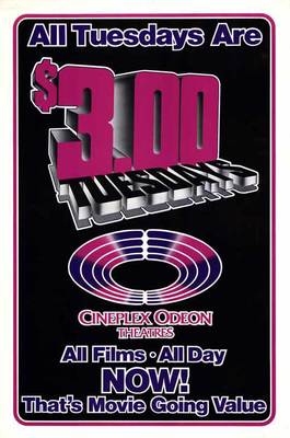 CINEPLEX ODEON TUESDAYS Movie POSTER 27x40