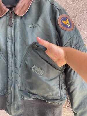 Vintage Alpha Industries 1997 Rare Military Bomber Men Size L | eBay