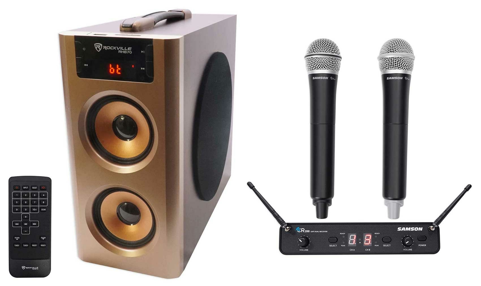 samson wireless mic and speaker