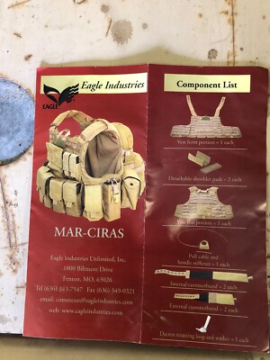 Eagle MAR-CIRAS, Khaki, XL, NSN 8470-01-518-6498, Maritime Armor