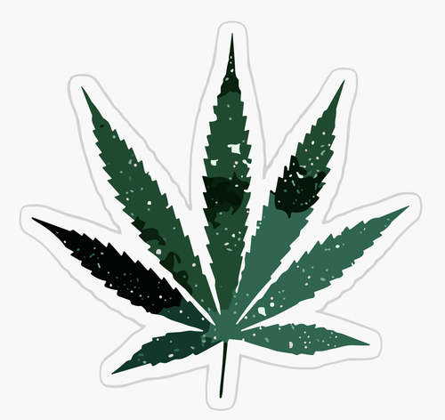 1 x DestinationVinyl Awesome Cannabis Coaster – Weed Marijuana Joker Dope Spliff Fun 19041
