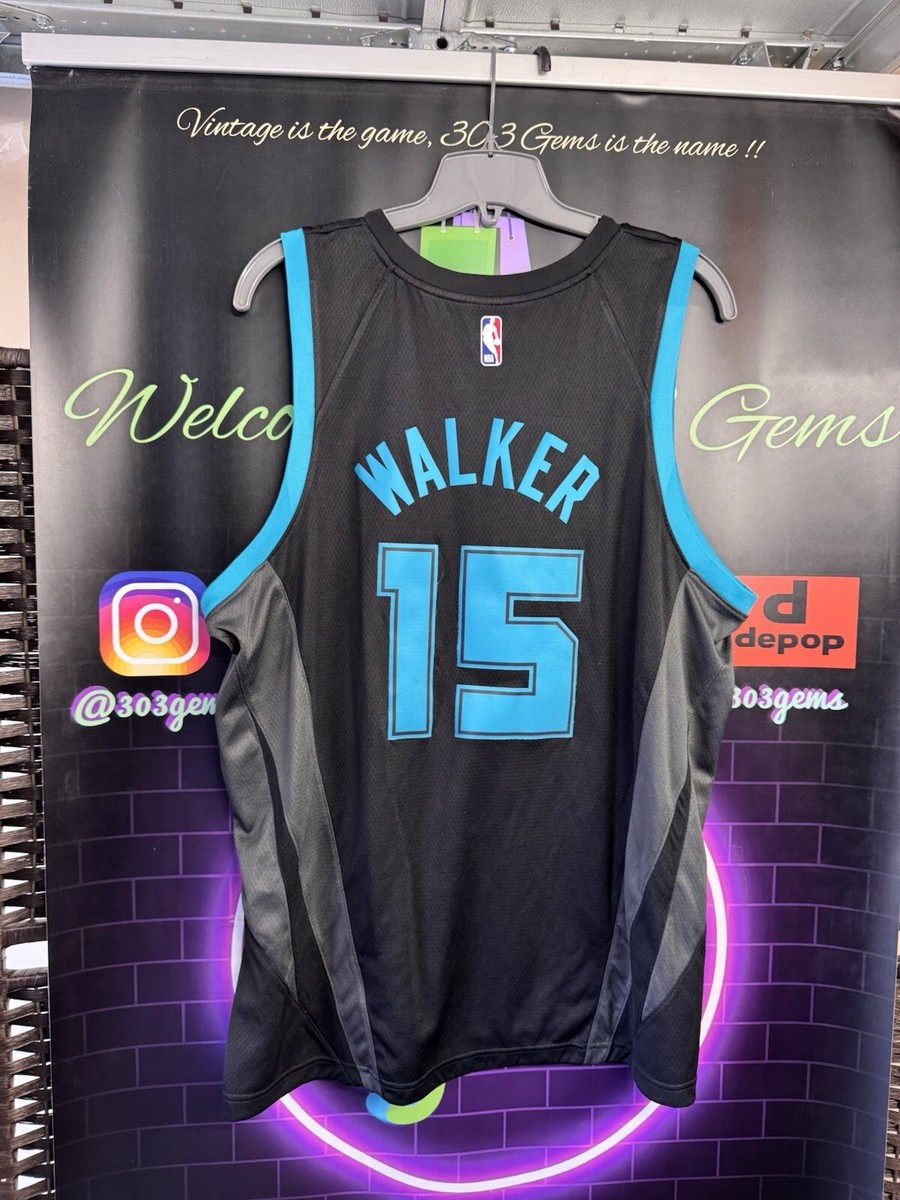 RARE Authentic Jordan Charlotte Hornets #15 Kemba Walker 2018-19