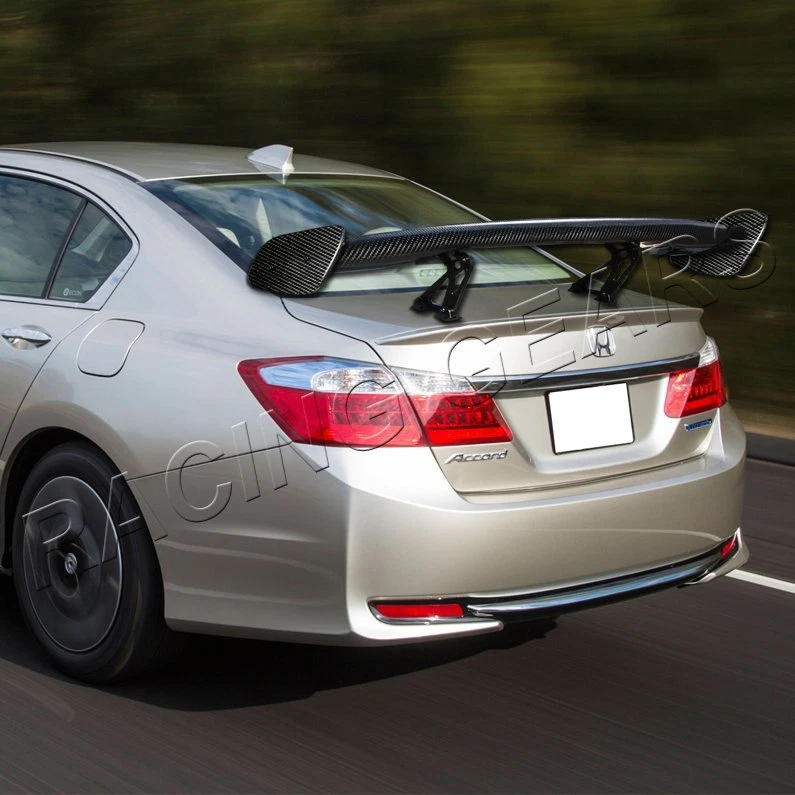 57" ESTILO DRAGON-3 REAL FIBRA DE CARBONO MALETERO TRASERO GT ALERÓN ALERÓN UNIVERSAL Foto 3 de 3