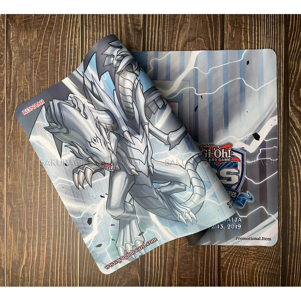 YuGiOh Playmat Blue-Eyes White Dragon TCG CCG Table Pad Trading Card Game Mat - Image 2 of 4