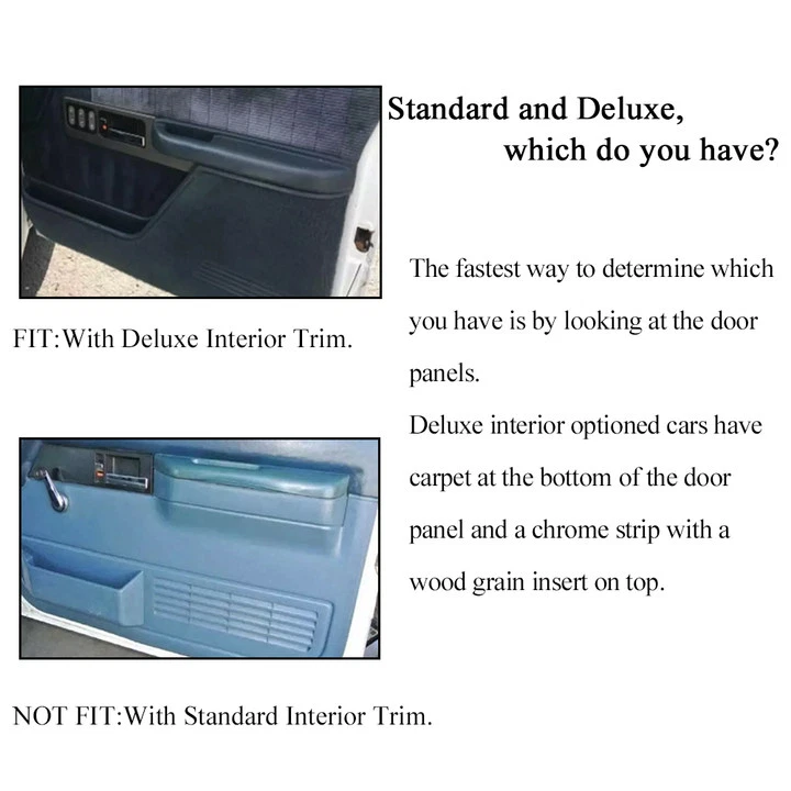 2 piezas reposabrazos de puerta delantera derecha derecha azul para Chevrolet GMC 1990-94 C/K 1500 2500 3500 Foto 3 de 4