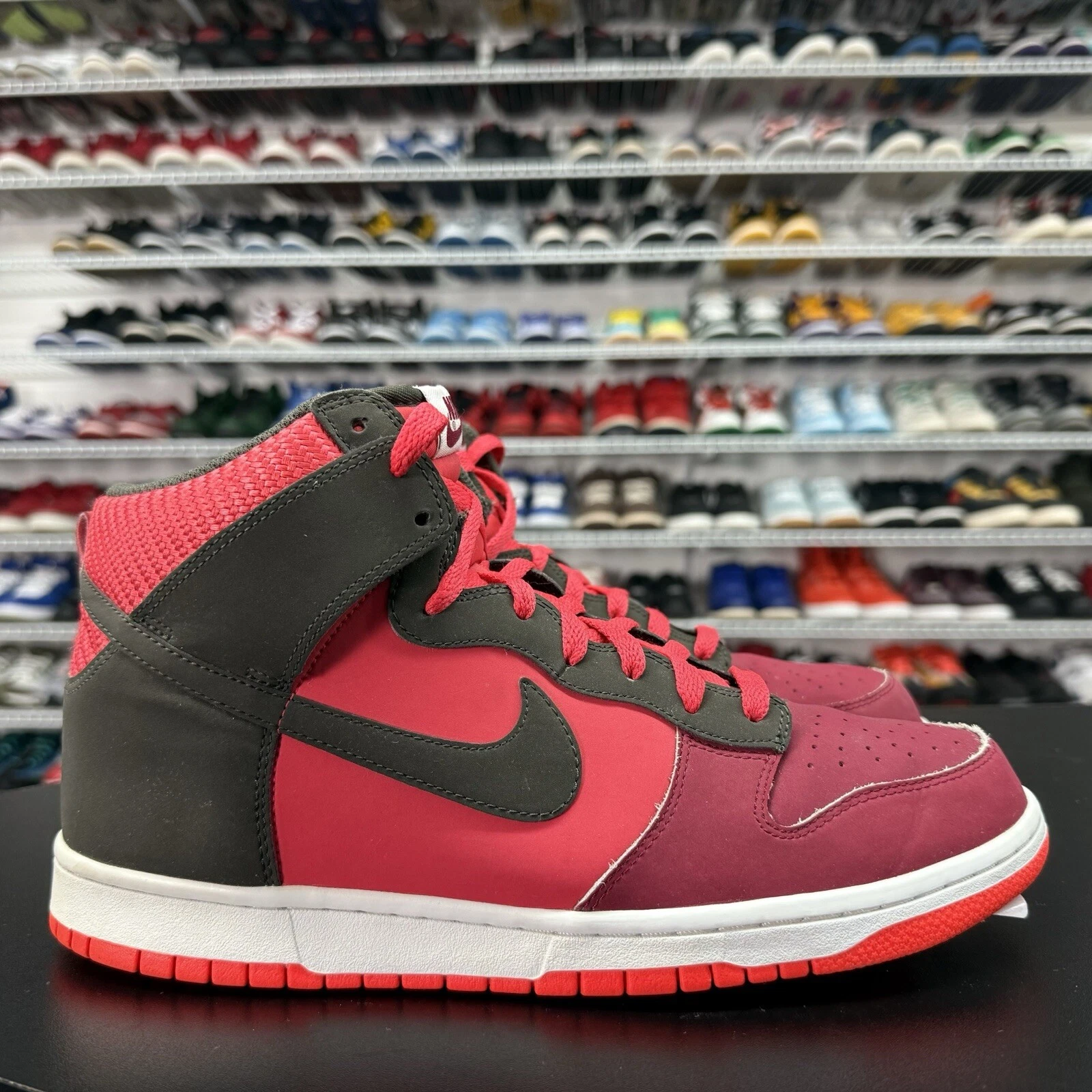 Nike Dunk High Noble Red 317982-613 Men’s Size 11 No Insoles