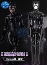 Batman Returns Catwoman Cosplay Bodysuit Outfits Christmas Jumpsuit Tights Suit
