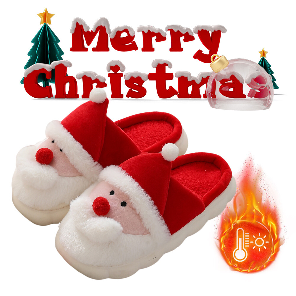 APL Pantofole di Babbo Natale Soffici Pantofole Antiscivolo per Her