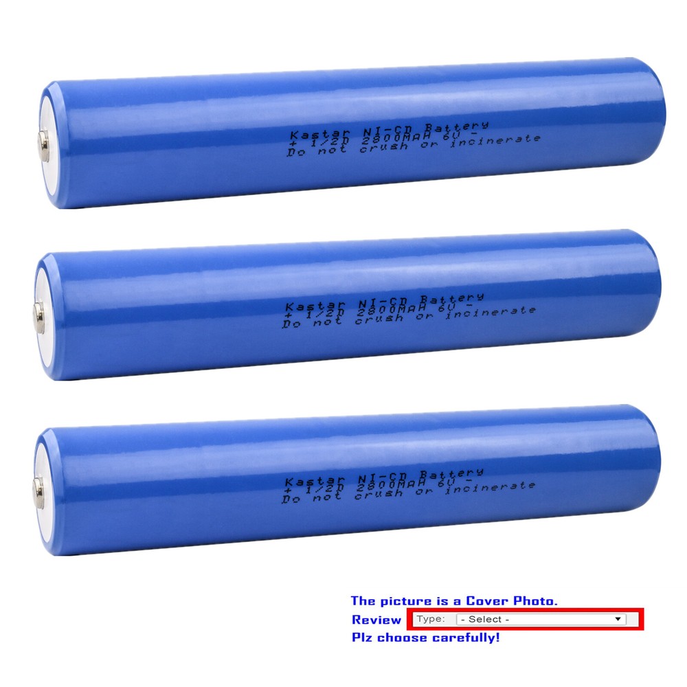Kastar Flashlight Battery Replace for Maglite 108-817 / 108-000-439 / 108-439