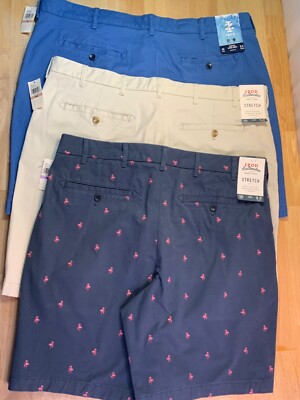 New Men's Izod Saltwater Stretch Chino Shorts--U Pick*