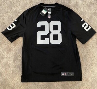 Nike On Field Josh Jacobs #28 Las Vegas Raiders NFL Jersey Men's